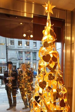 Albero di Natale d'oro